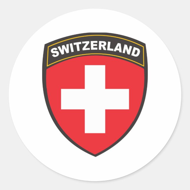 Switzerland Classic Round Sticker (Front)
