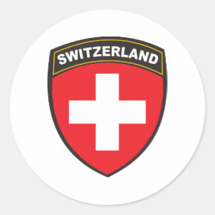 Switzerland Classic Round Sticker