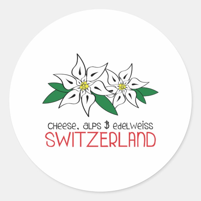 Switzerland Classic Round Sticker (Front)
