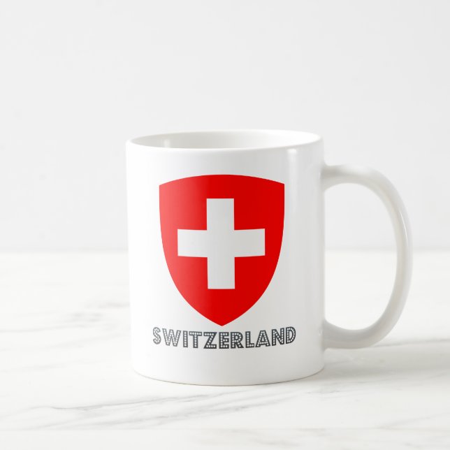 Switzerland Coat of Arms Coffee Mug (Right)