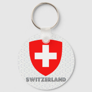 Switzerland Coat of Arms Key Ring