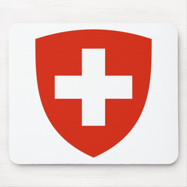 Switzerland Coat of Arms Mouse Mat (Front)
