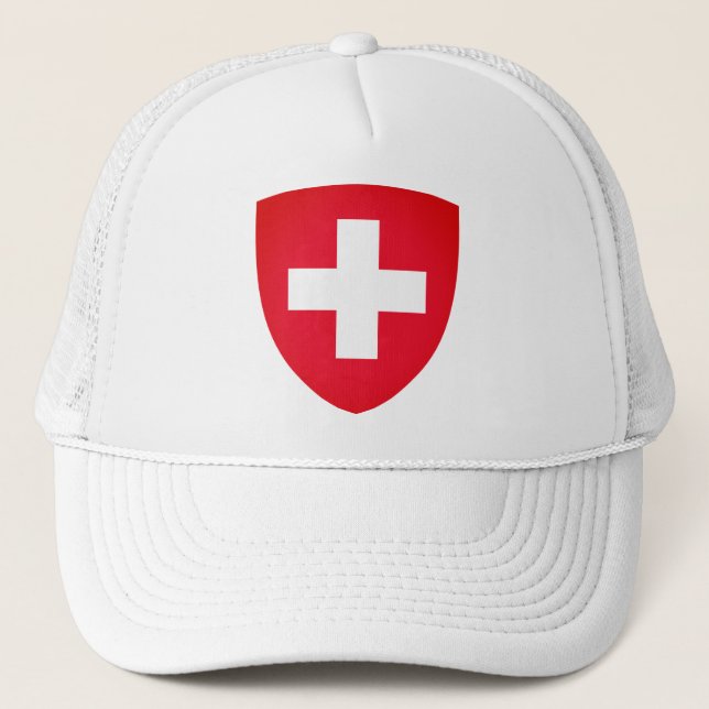 Switzerland coat of arms trucker hat (Front)