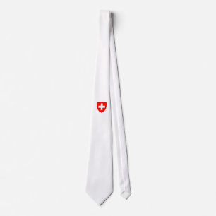 Switzerland country coat arms symbol emblem swiss  tie