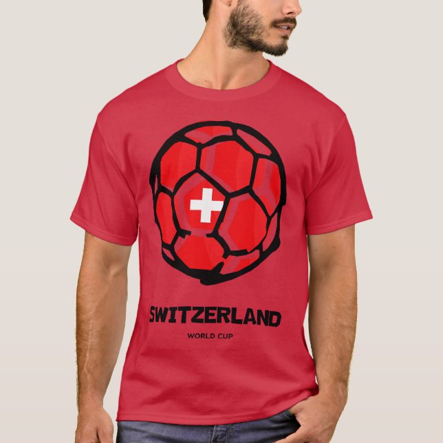 Switzerland Country Flag T-Shirt (Front)