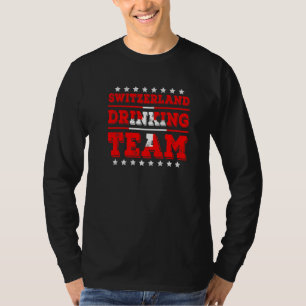 Switzerland Drinking Team Switzerland Flag Drinkin T-Shirt