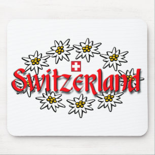 Switzerland Edelweiss Mousepad