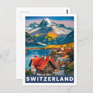 Switzerland Famous Travel Place Postcard