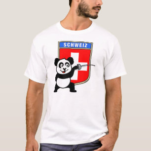 Switzerland Fencing Panda T-Shirt