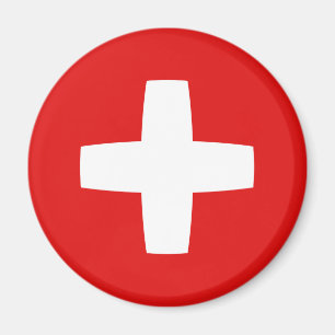 Switzerland Fisheye Flag Magnet