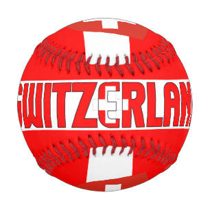 Switzerland Flag and Coat of Arms Patriotic Baseball