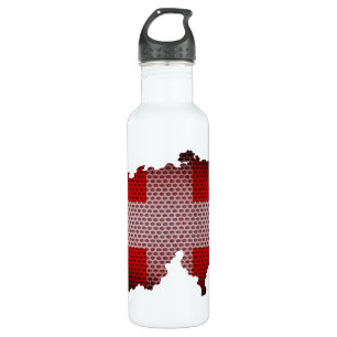 Switzerland Flag and Map 710 Ml Water Bottle