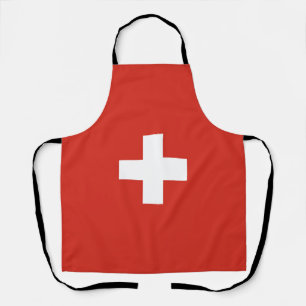 Switzerland flag apron