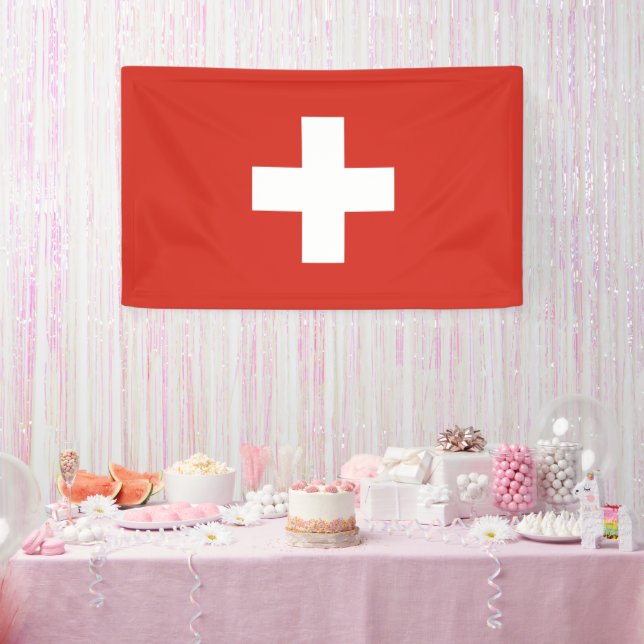 Switzerland flag banner (Party)