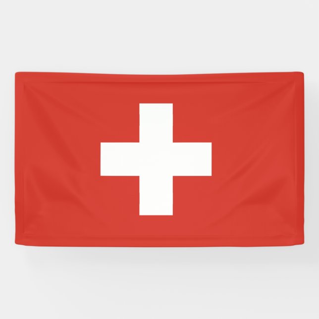 Switzerland flag Banner (Horizontal)