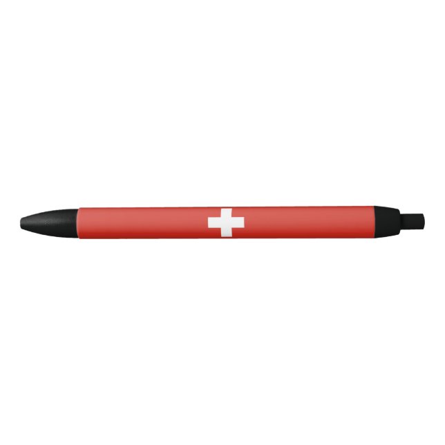 Switzerland flag black ink pen (Front)