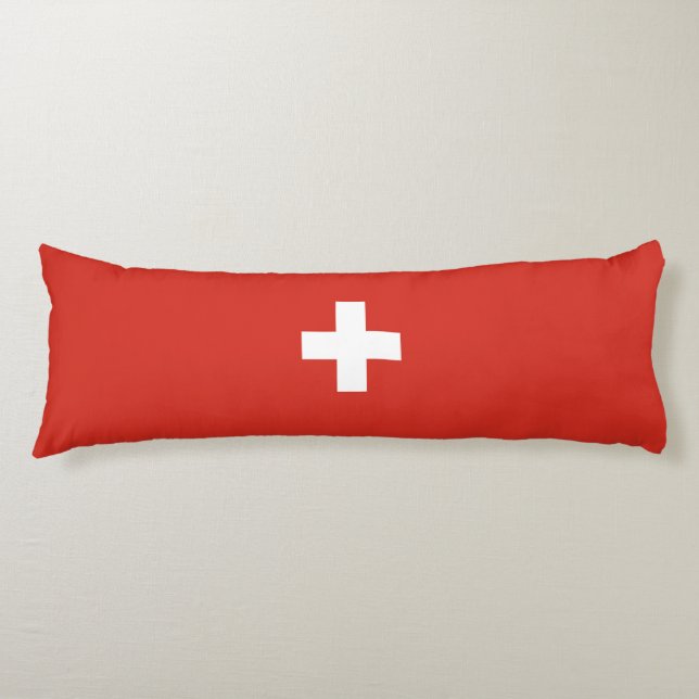 Switzerland flag body cushion (Front)