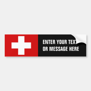Switzerland Flag Bumper Sticker