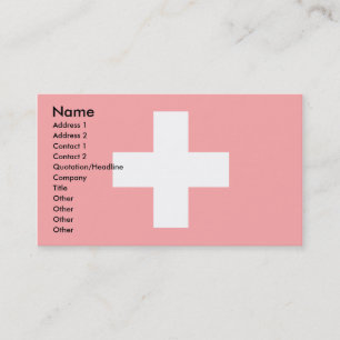 Switzerland Flag Business Card