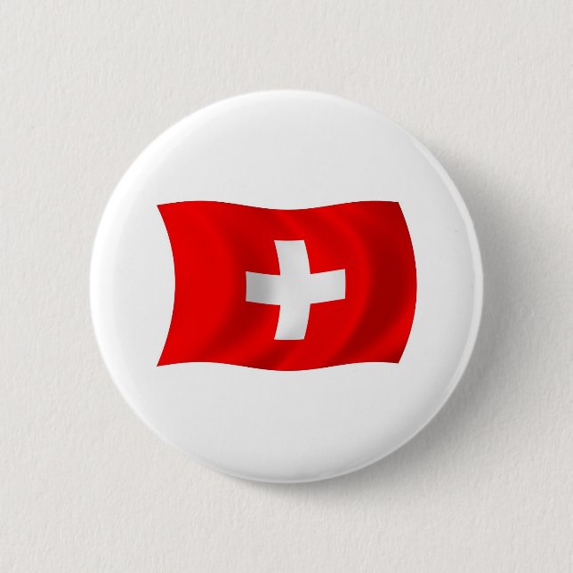 Switzerland Flag Button (Front)