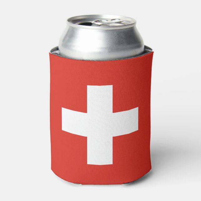 Switzerland Flag Can Cooler (Can Front)