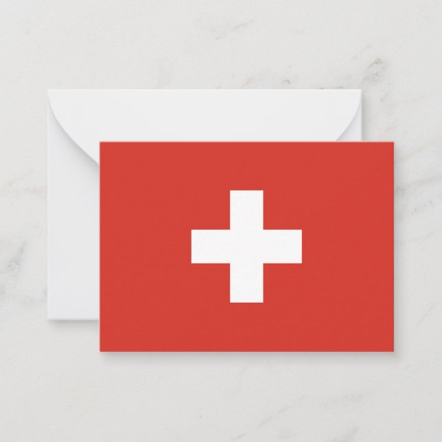 Switzerland flag card (Front)