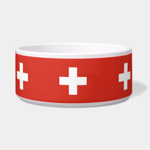 Switzerland flag Ceramic Pet Bowl