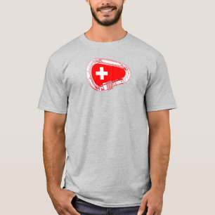 Switzerland Flag Climbing Carabiner T-Shirt