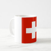 Switzerland flag coffee mug (Front Left)