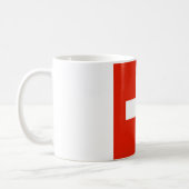 Switzerland flag coffee mug (Left)