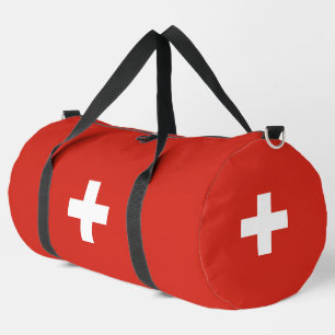 Switzerland flag duffle bag