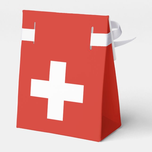 Switzerland Flag Favour Box (Back Side)