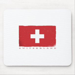 SWITZERLAND Flag For Swiss Lover Mouse Mat