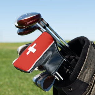 Switzerland flag golf head cover