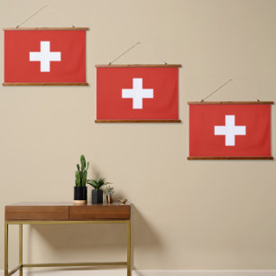 Switzerland flag hanging tapestry