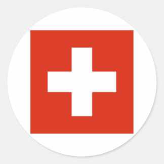 Switzerland FLAG International Classic Round Sticker