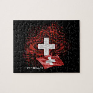 Switzerland flag jigsaw puzzle