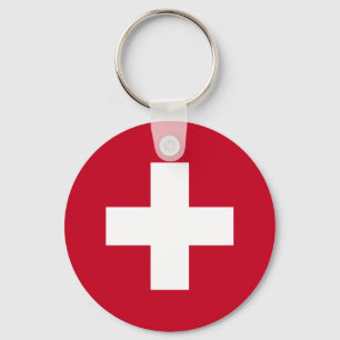 Switzerland Flag Key Ring
