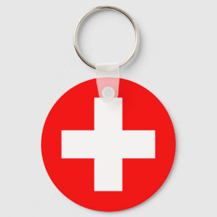 Switzerland Flag Key Ring