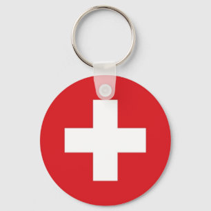 Switzerland Flag Key Ring