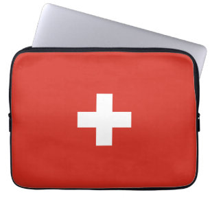 Switzerland flag laptop sleeve