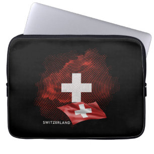 Switzerland flag laptop sleeve