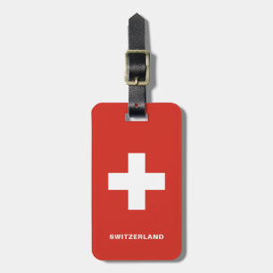 Switzerland Flag Luggage Tag