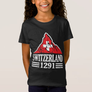Switzerland Flag Matterhorn Since 1291 T-Shirt
