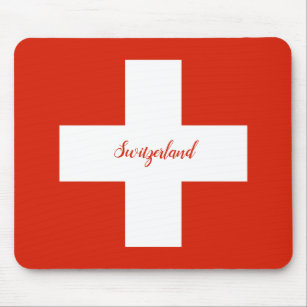 Switzerland Flag Mouse Mat