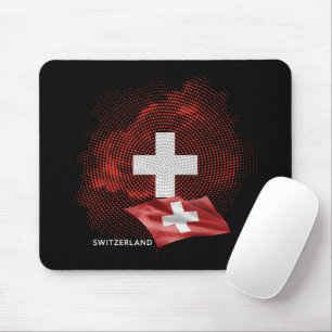 Switzerland flag mouse mat