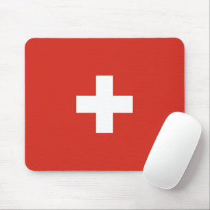 Switzerland flag mouse mat