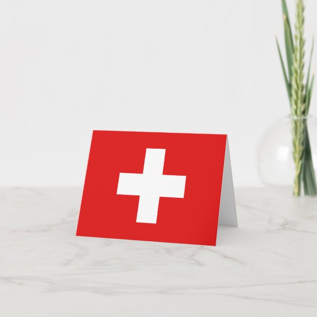 Switzerland Flag Notecard (Front)