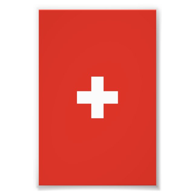 Switzerland flag photo print (Front)