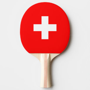 Switzerland Flag Ping Pong Paddle